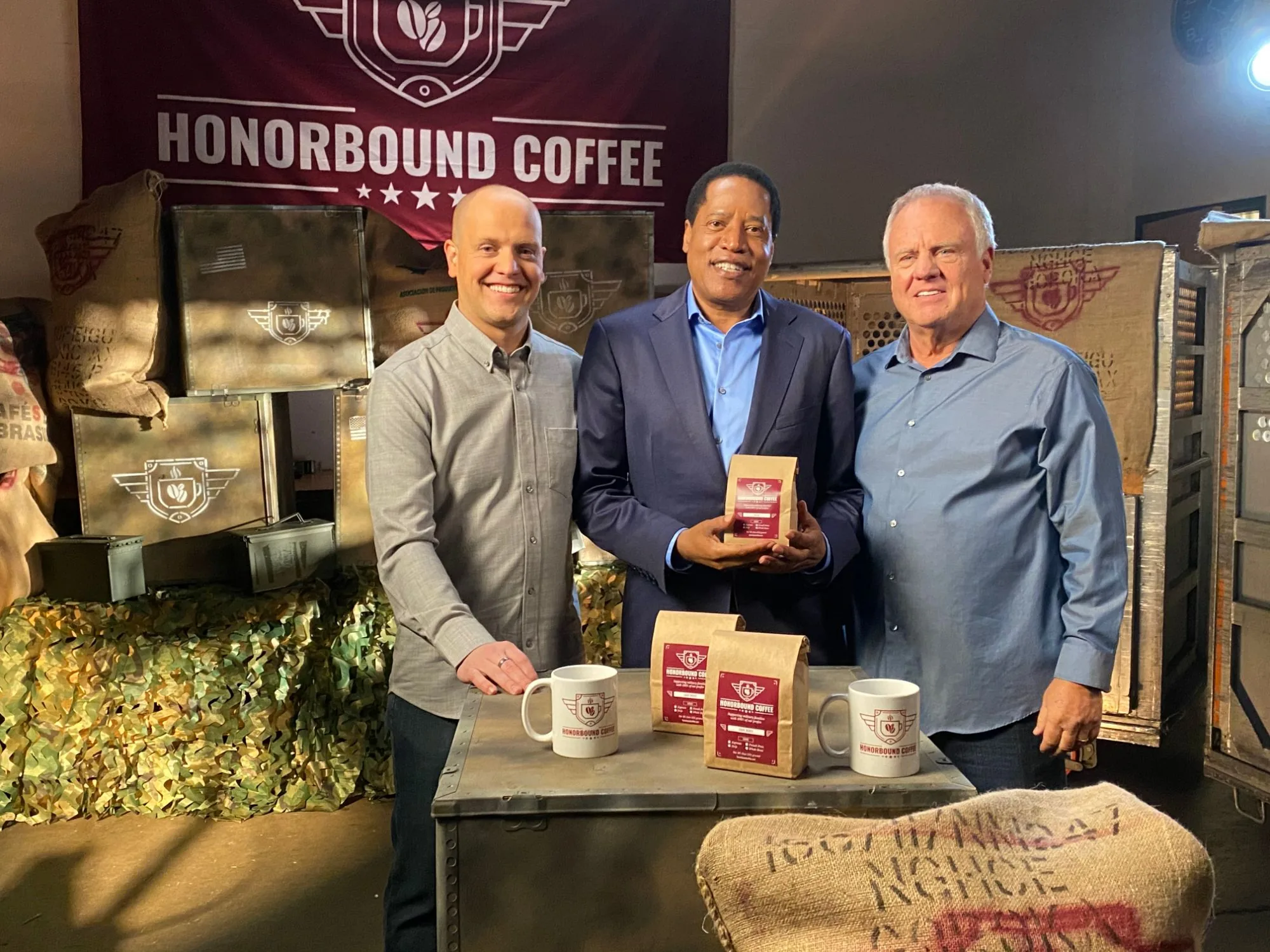 Larry Elder with Seth & Pete Talbott