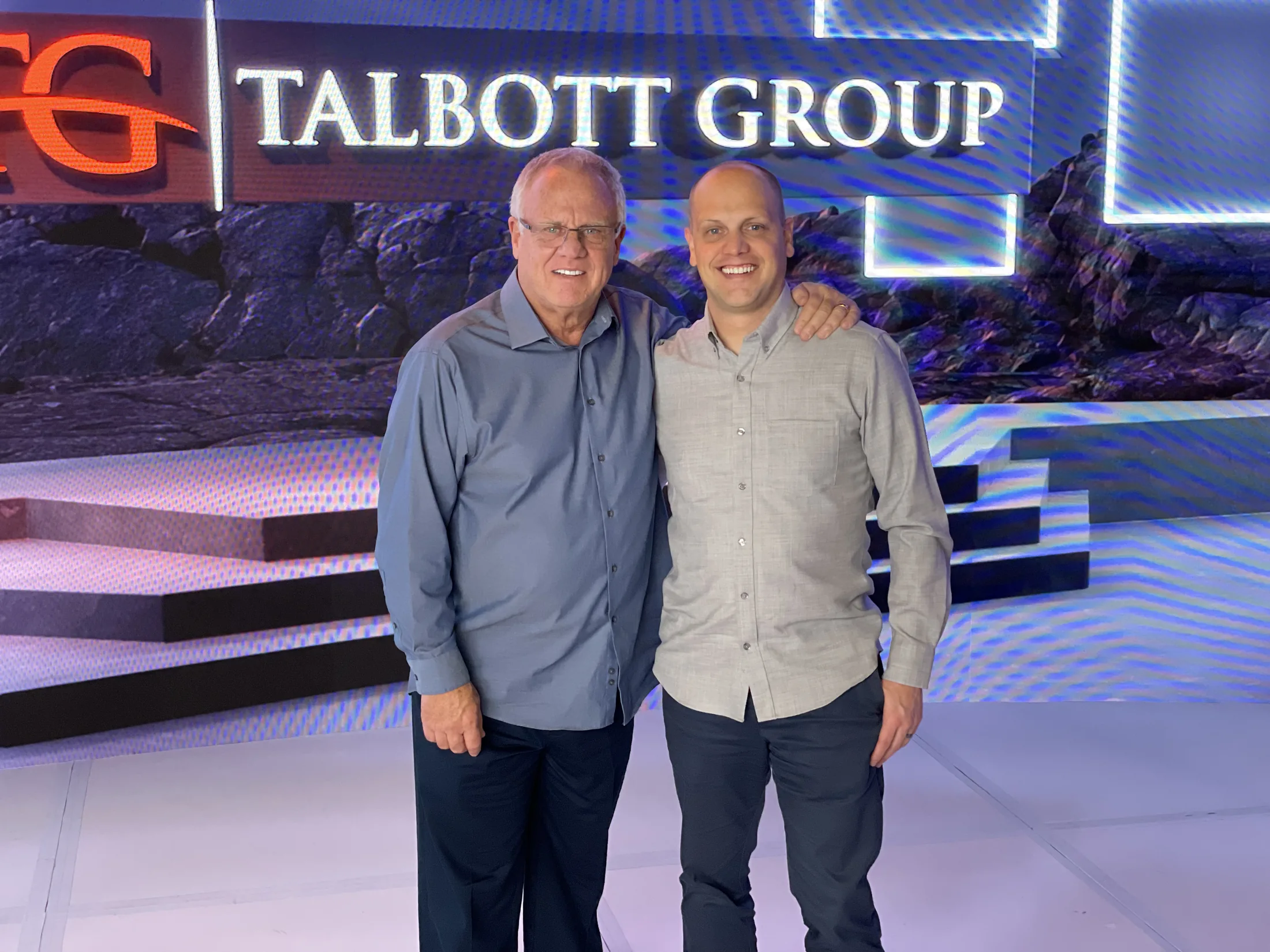 Seth and Pete Talbott in the Talbott Group studio
